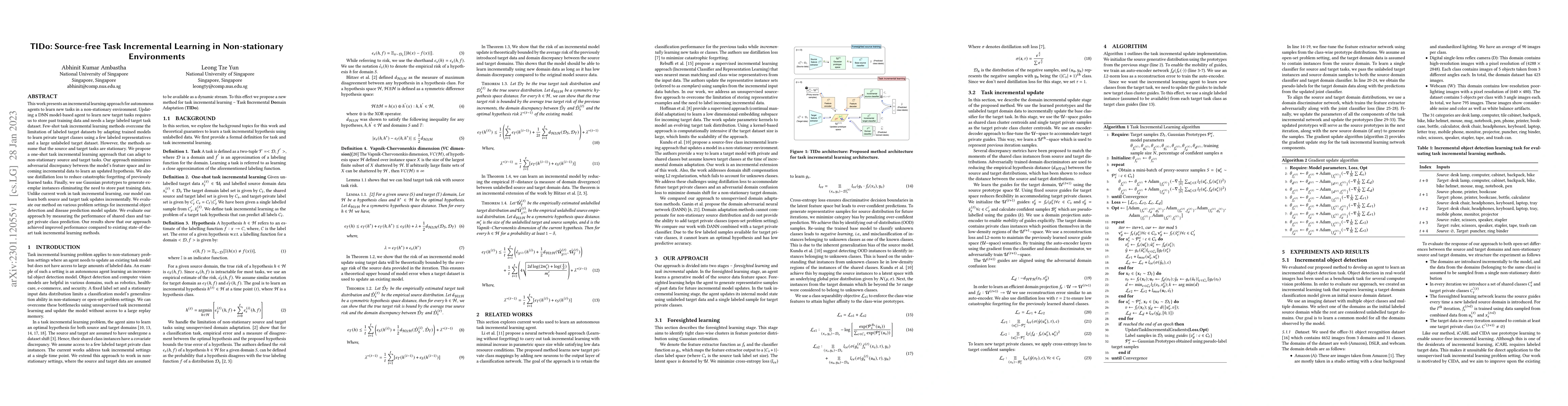 Thumbnail for TIDo: Source-free Task Incremental Learning in Non-stationary
  Environments