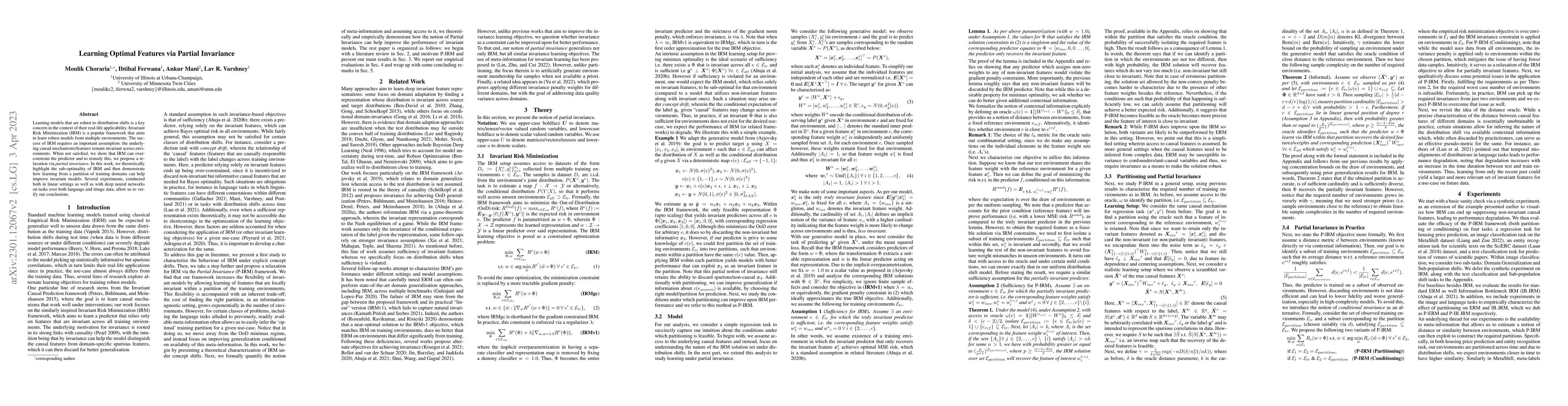 Thumbnail for Learning Optimal Features via Partial Invariance