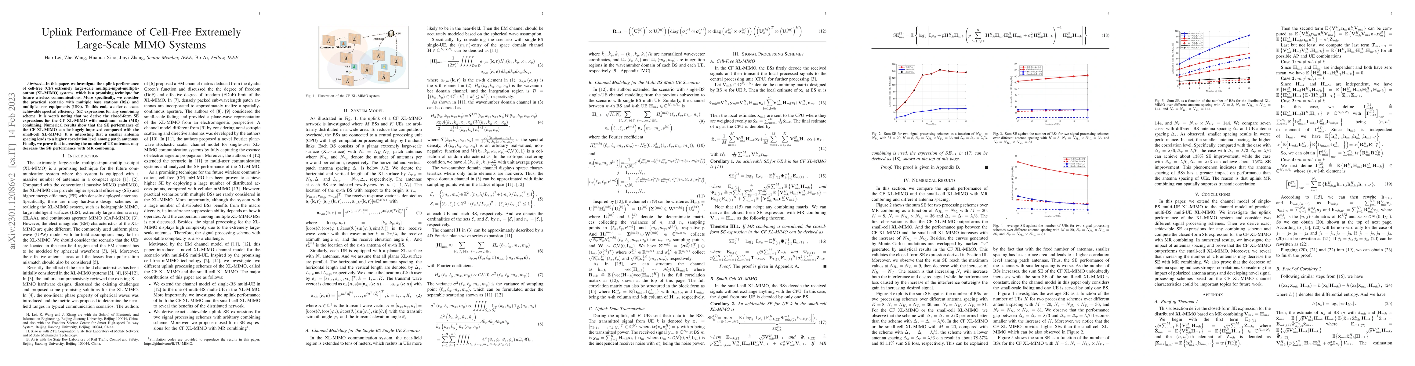 Thumbnail for Uplink Performance of Cell-Free Extremely Large-Scale MIMO Systems