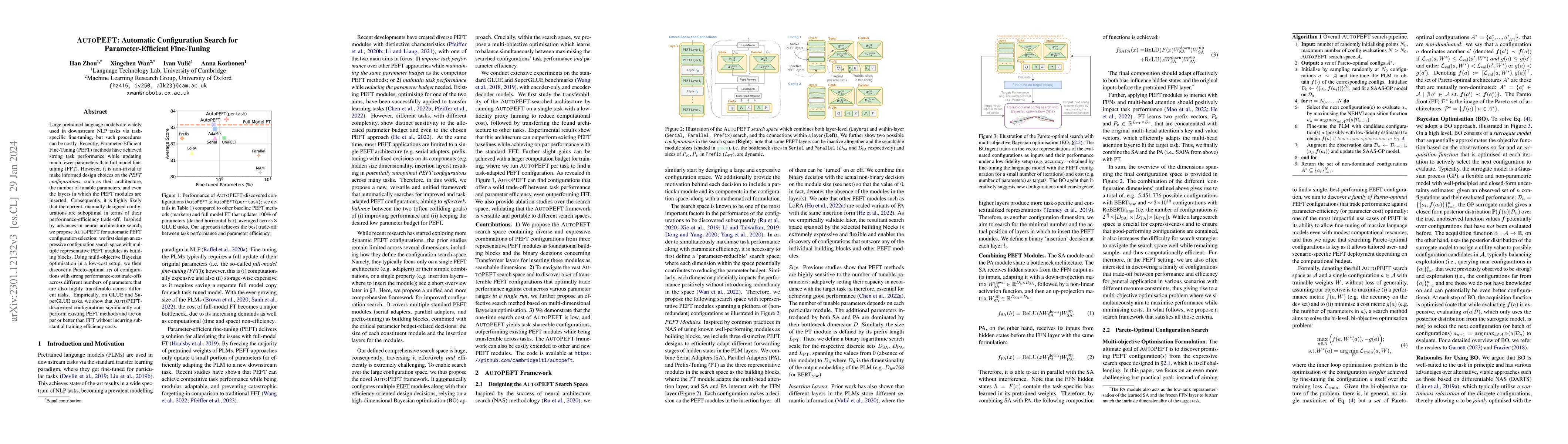 Thumbnail for AutoPEFT: Automatic Configuration Search for Parameter-Efficient
  Fine-Tuning