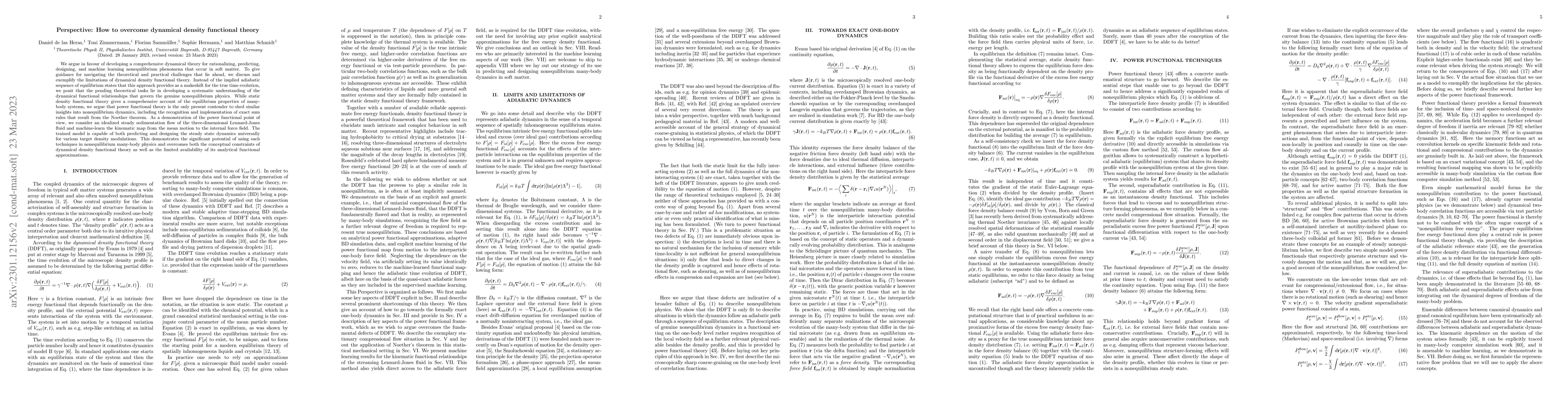 Thumbnail for Perspective: How to overcome dynamical density functional theory