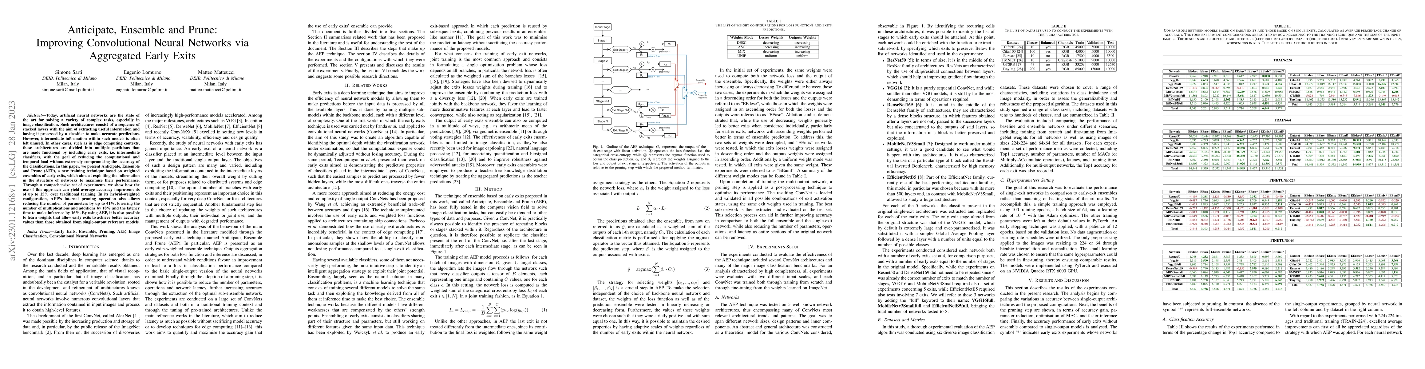 Thumbnail for Anticipate, Ensemble and Prune: Improving Convolutional Neural Networks
  via Aggregated Early Exits