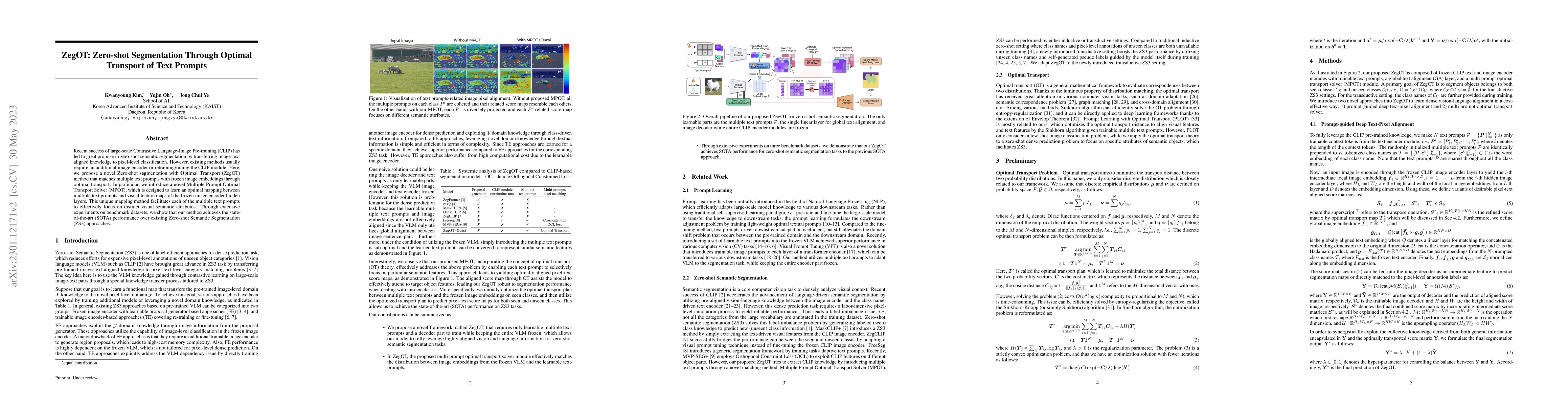 Thumbnail for ZegOT: Zero-shot Segmentation Through Optimal Transport of Text Prompts