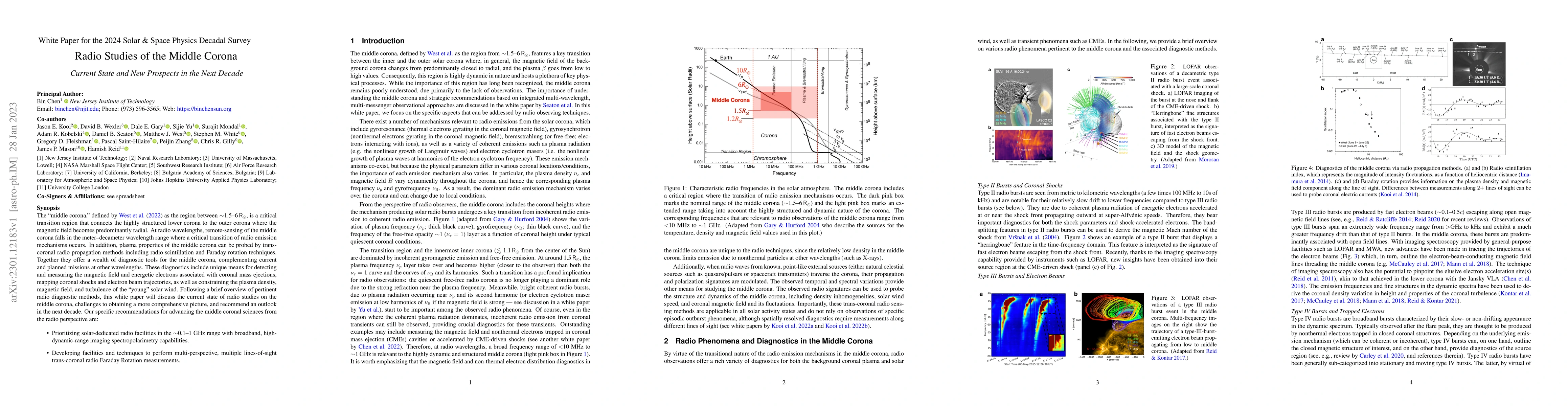 Thumbnail for Radio Studies of the Middle Corona: Current State and New Prospects in
  the Next Decade