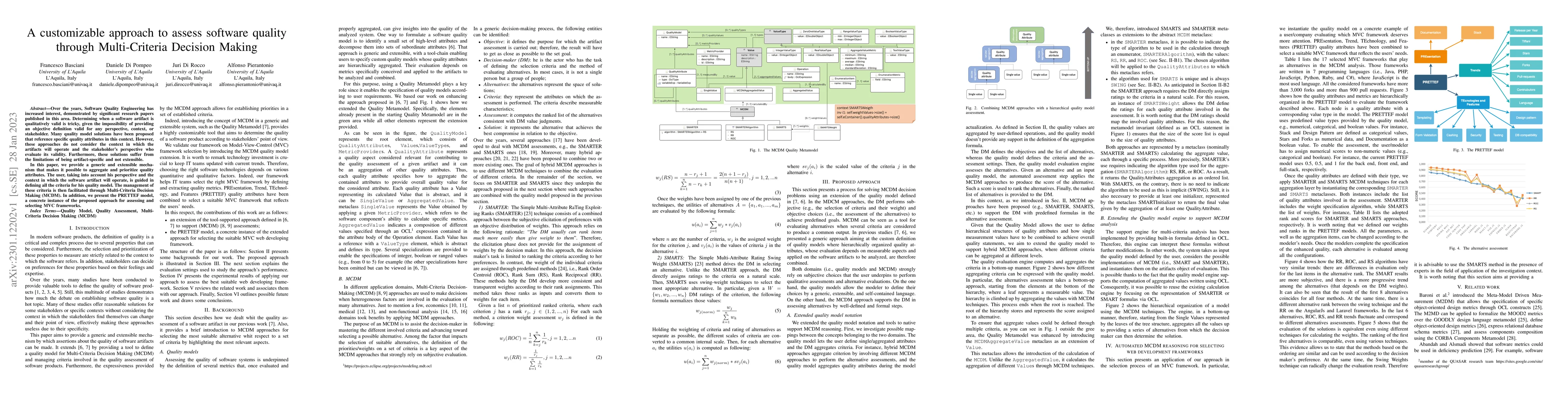 Thumbnail for A customizable approach to assess software quality through
  Multi-Criteria Decision Making