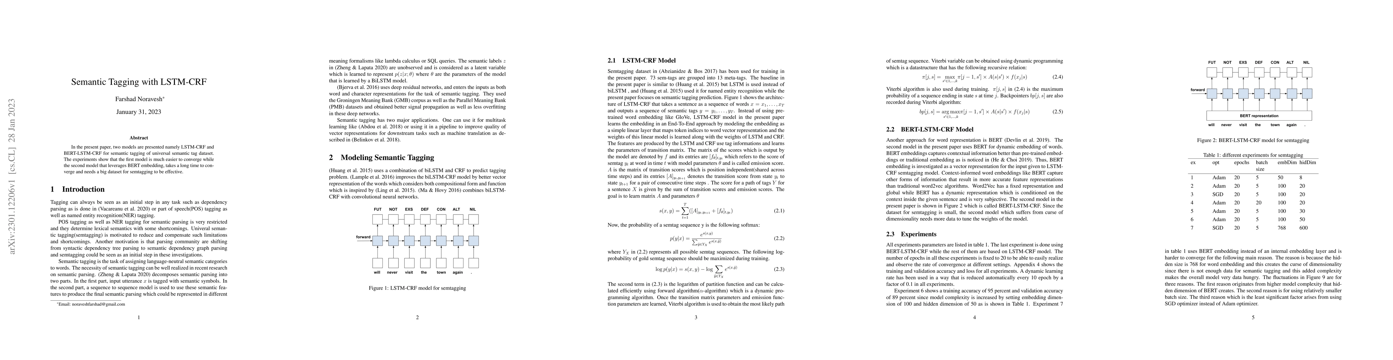 Thumbnail for Semantic Tagging with LSTM-CRF