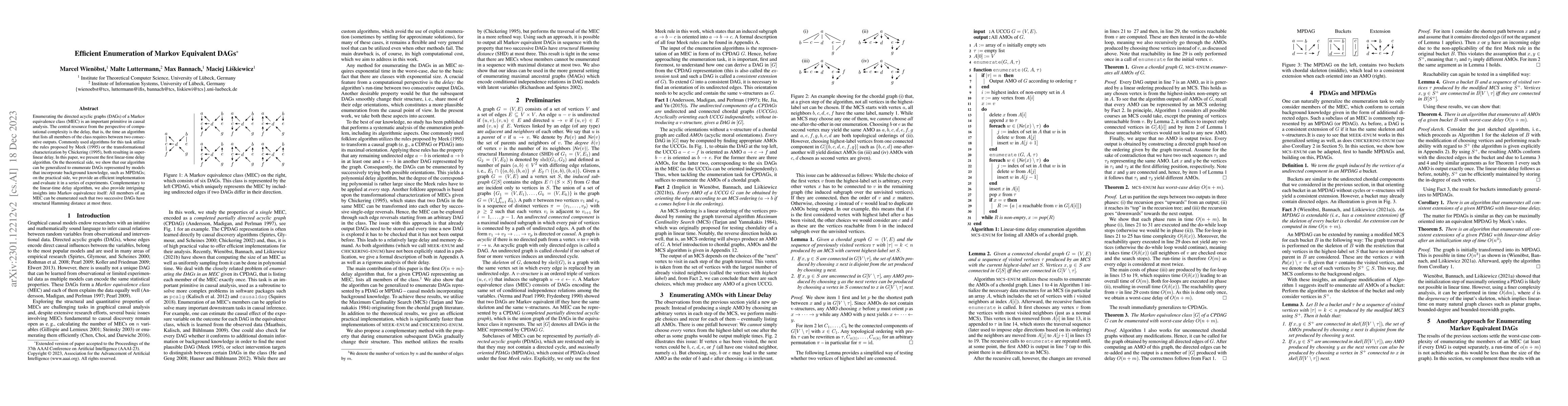 Thumbnail for Efficient Enumeration of Markov Equivalent DAGs
