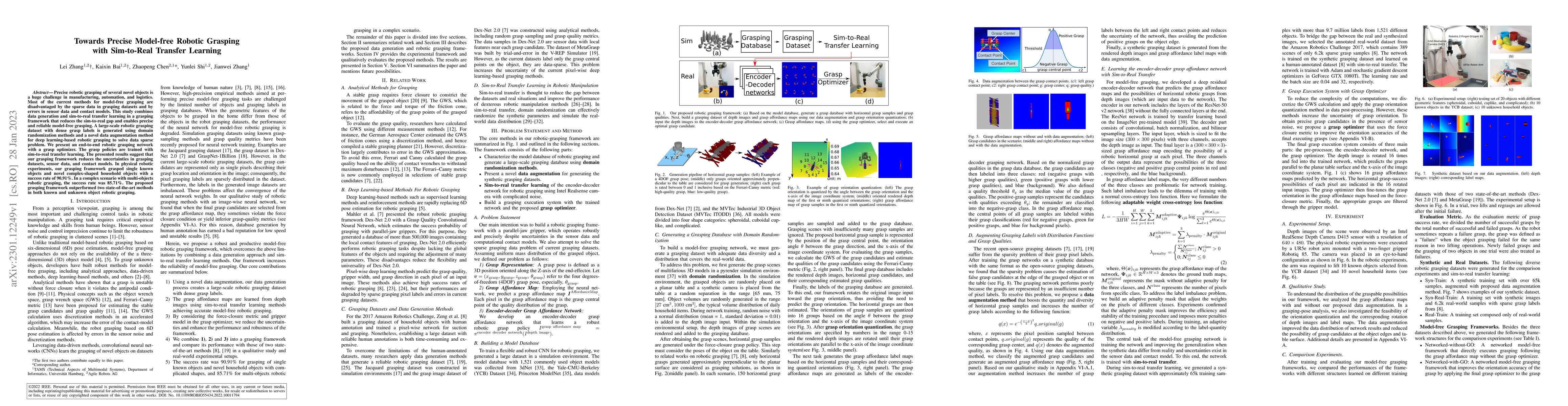 Thumbnail for Towards Precise Model-free Robotic Grasping with Sim-to-Real Transfer
  Learning