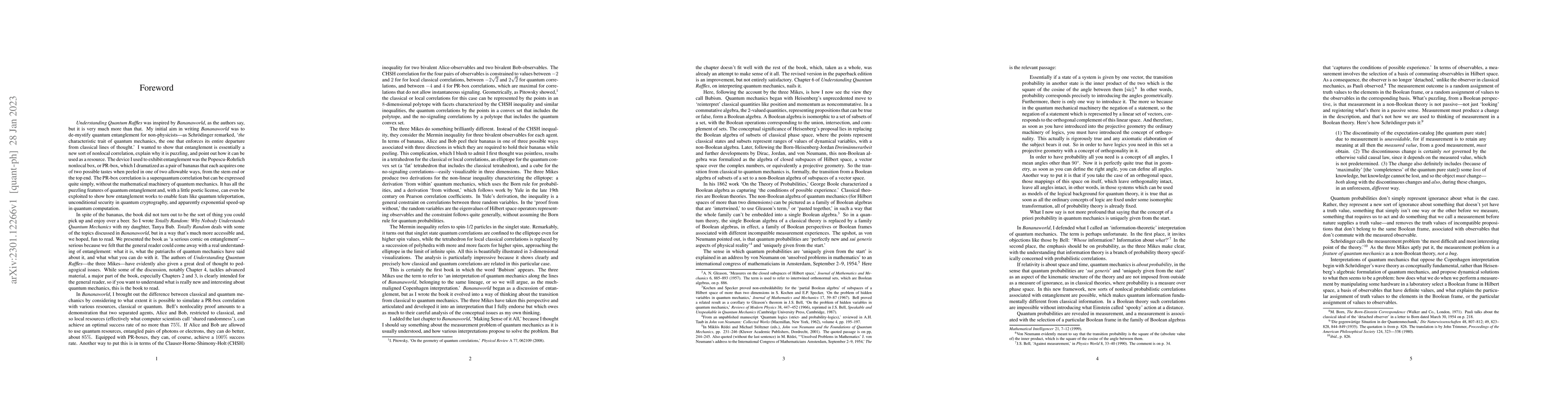 Thumbnail for Foreword to Understanding Quantum Raffles, by Michael Janas, Michael E.
  Cuffaro, Michel Janssen