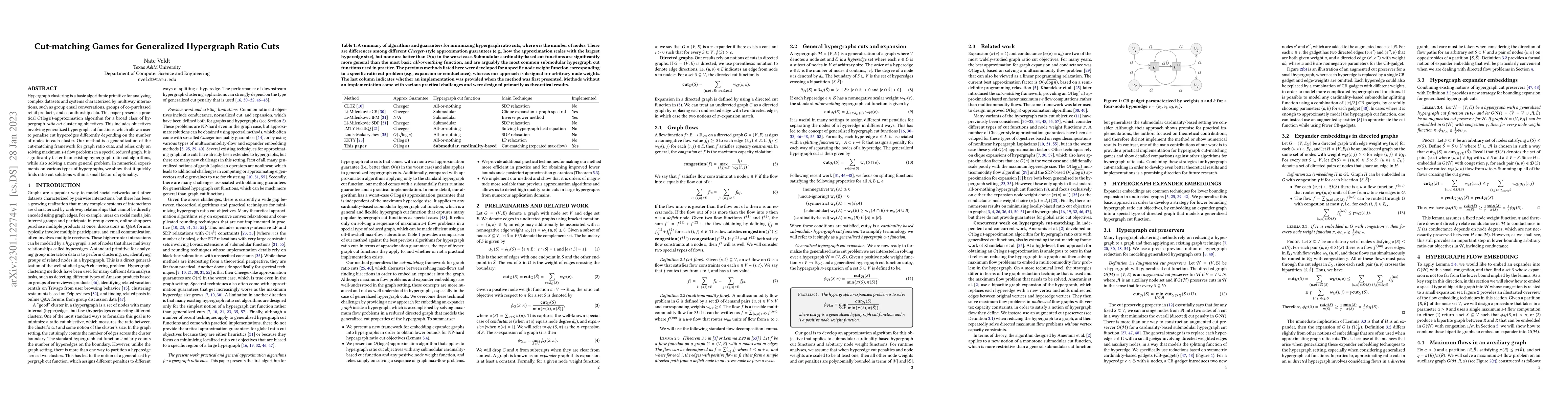 Thumbnail for Cut-matching Games for Generalized Hypergraph Ratio Cuts