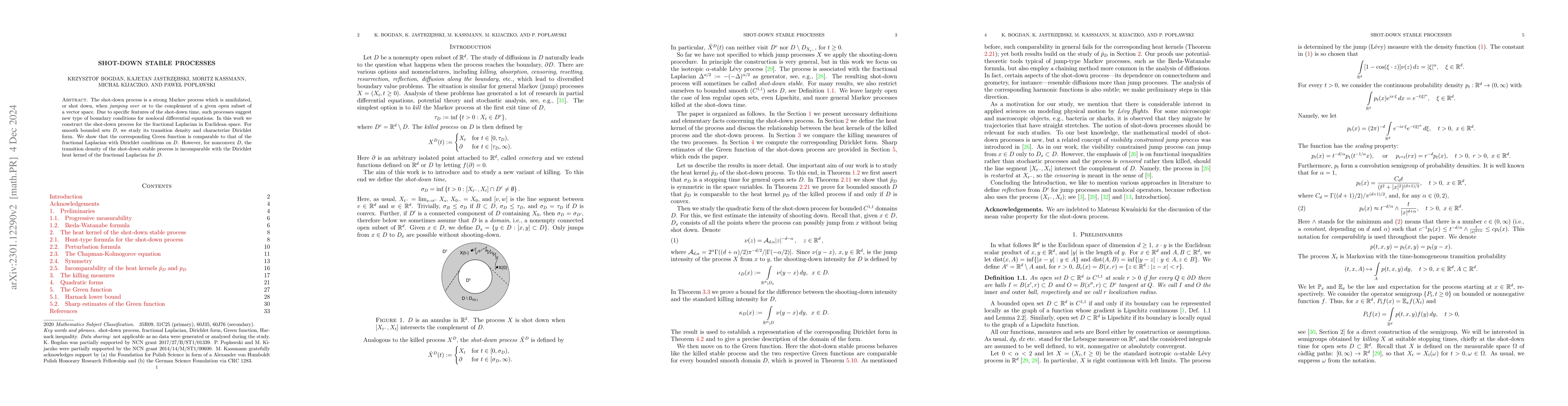 Thumbnail for Shot-down stable processes
