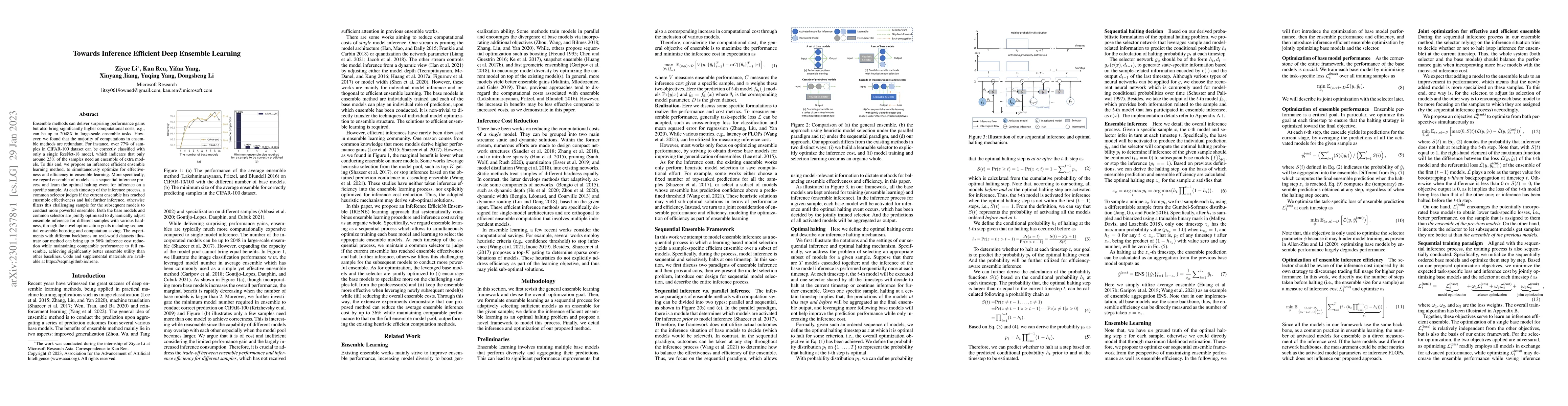 Thumbnail for Towards Inference Efficient Deep Ensemble Learning