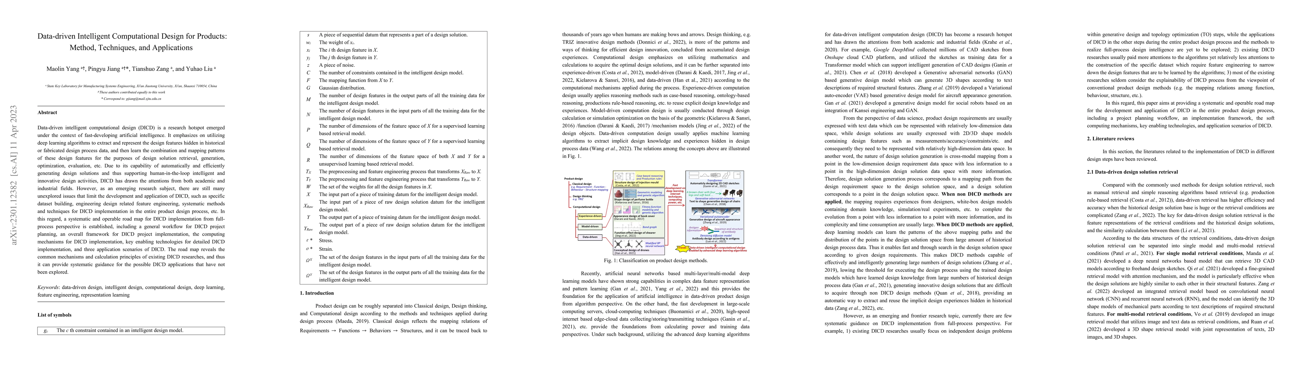 Thumbnail for Data-driven intelligent computational design for products: Method,
  techniques, and applications