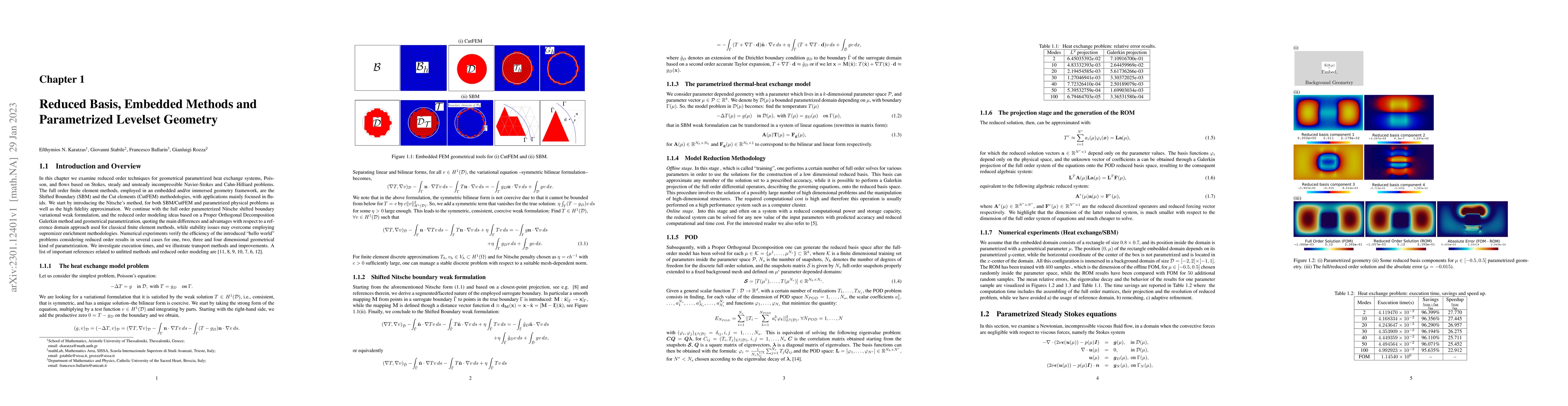 Thumbnail for Reduced Basis, Embedded Methods and Parametrized Levelset Geometry