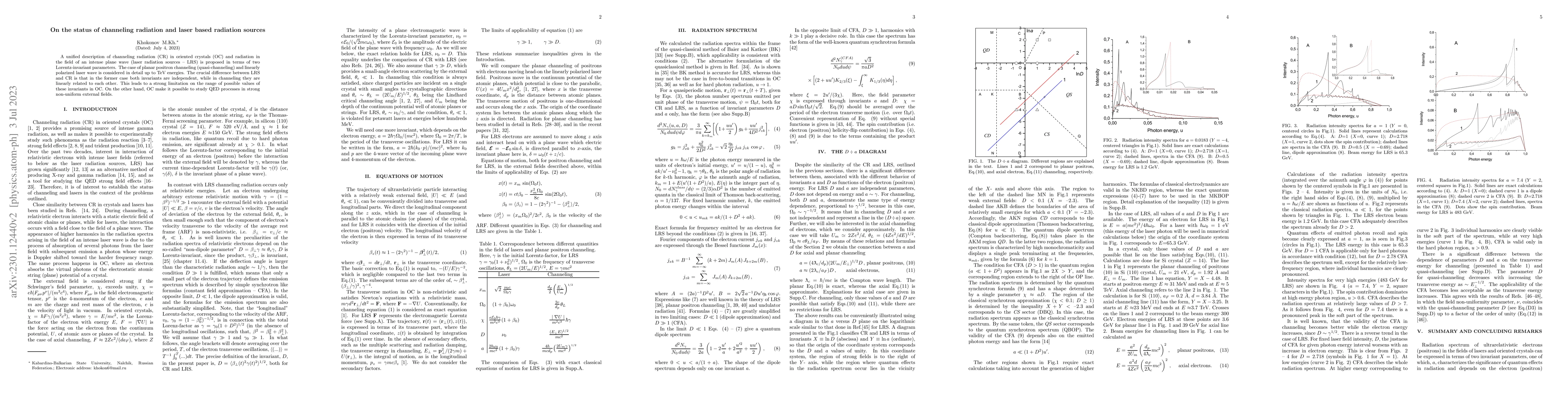 Thumbnail for On the status of channeling radiation and laser based radiation sources