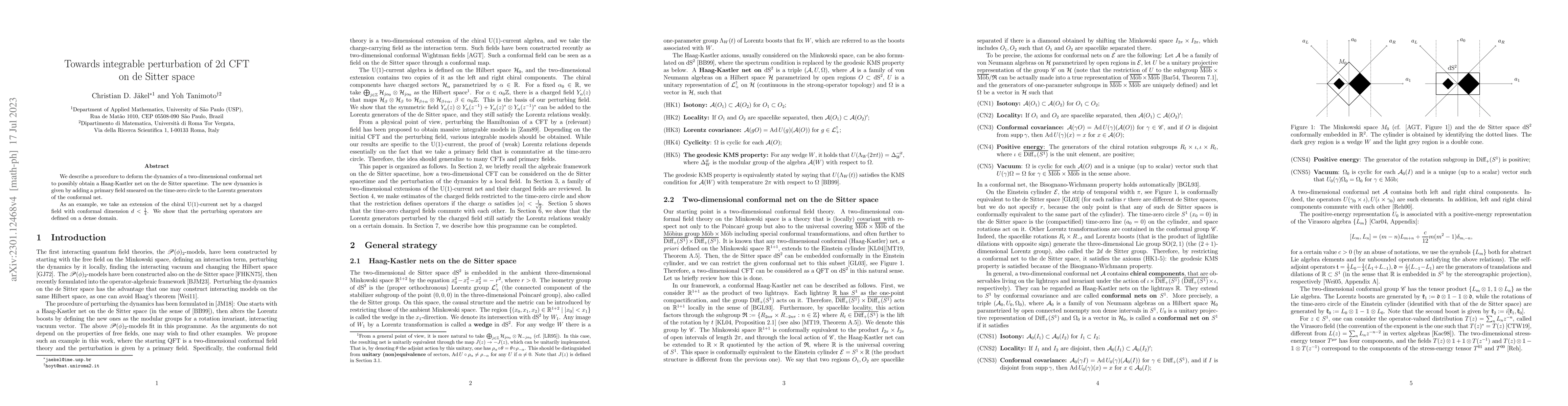 Thumbnail for Towards integrable perturbation of 2d CFT on de Sitter space