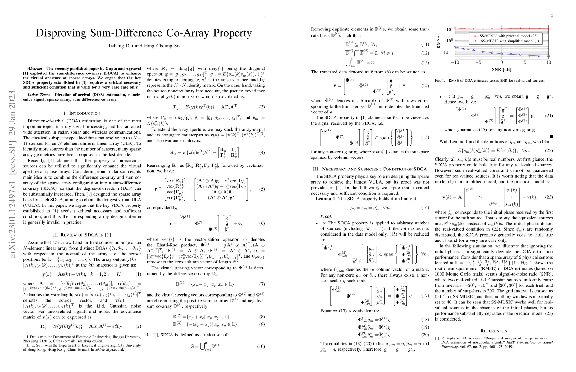Thumbnail for Disproving Sum-Difference Co-Array Property