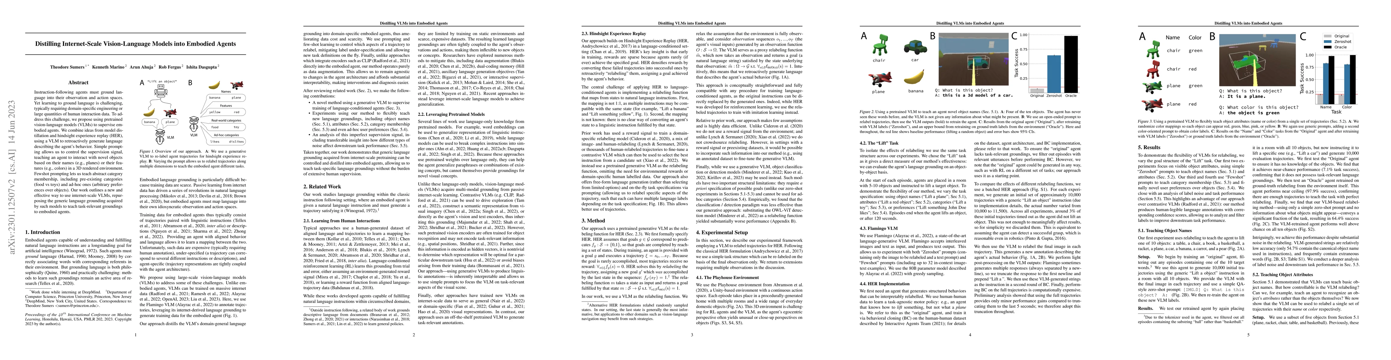 Thumbnail for Distilling Internet-Scale Vision-Language Models into Embodied Agents