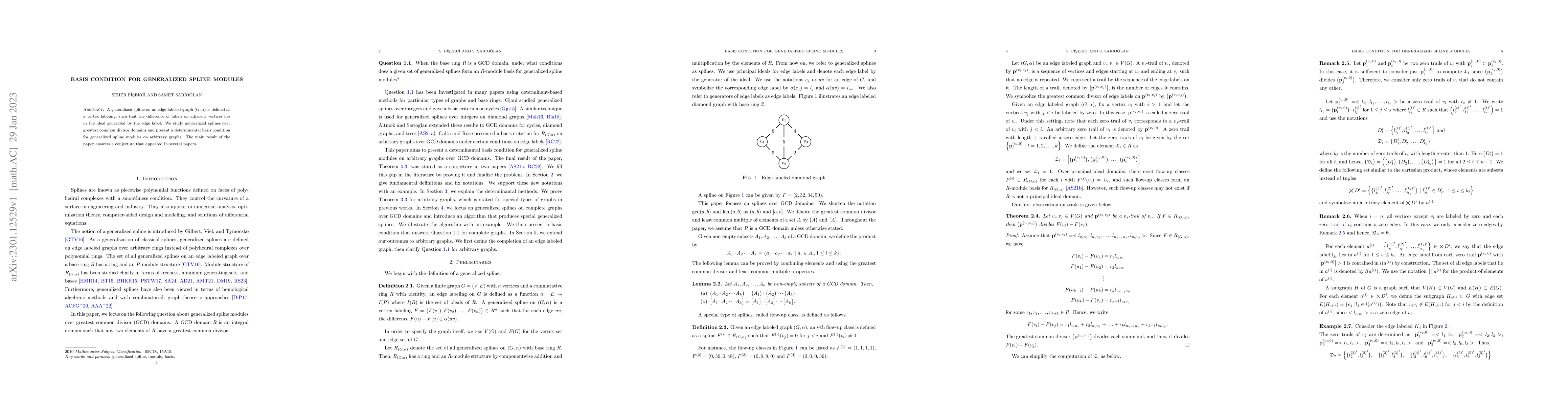 Thumbnail for Basis condition for generalized spline modules