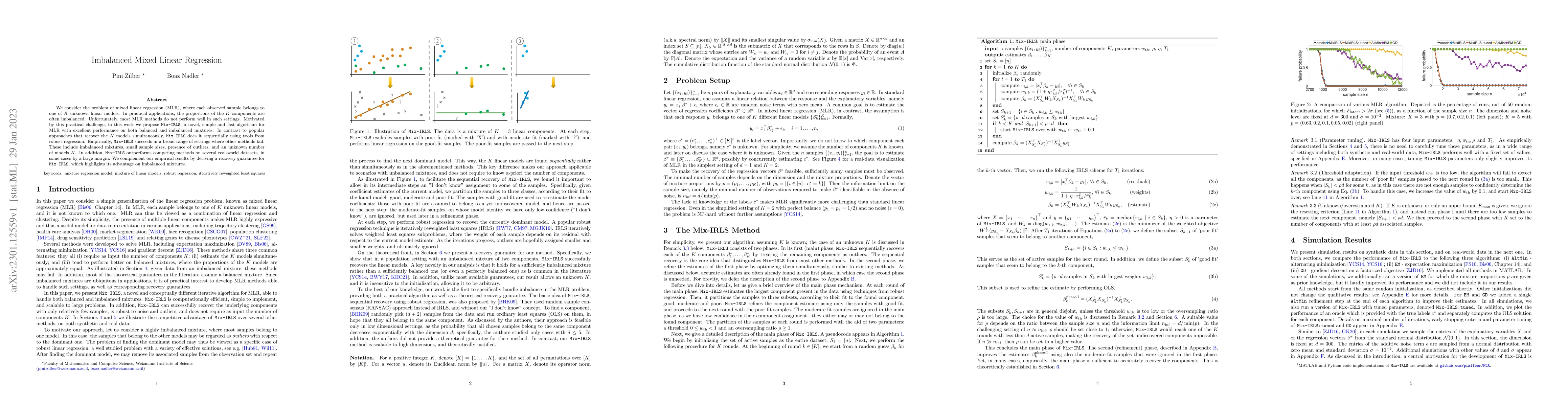 Thumbnail for Imbalanced Mixed Linear Regression