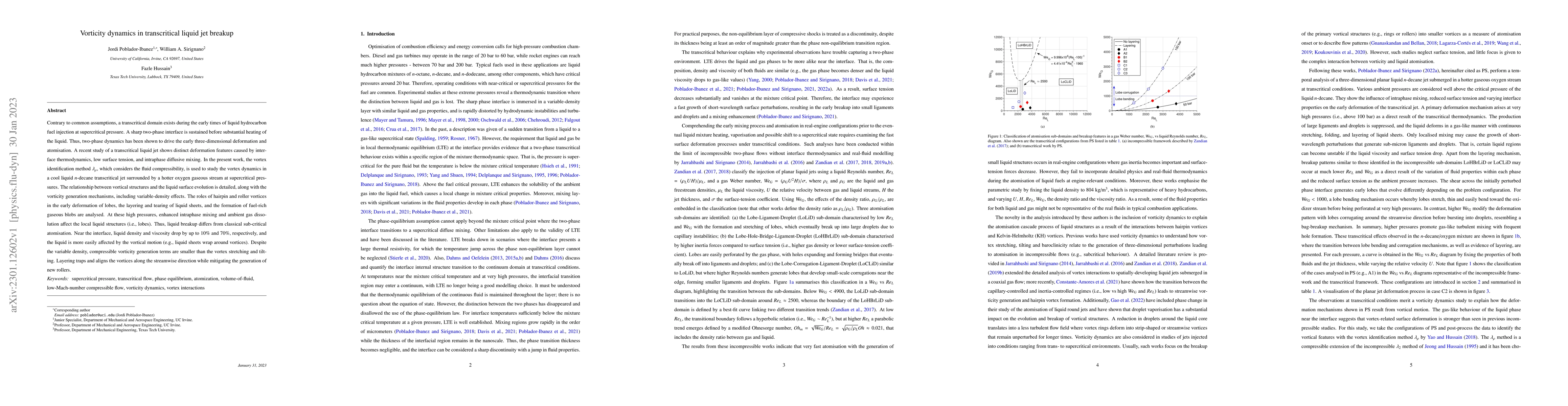 Thumbnail for Vorticity dynamics in transcritical liquid jet breakup