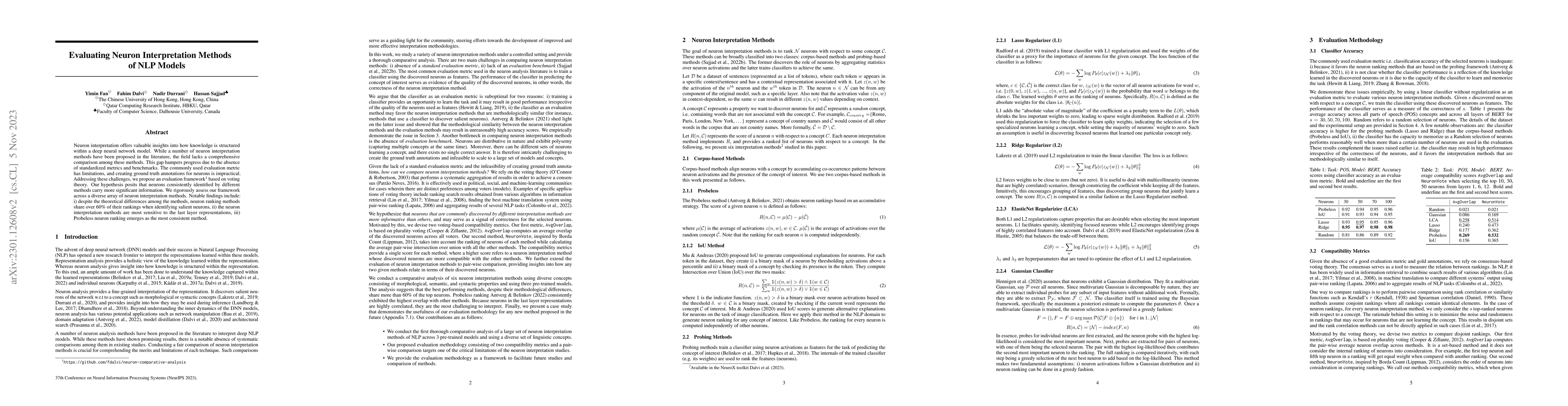Thumbnail for Evaluating Neuron Interpretation Methods of NLP Models