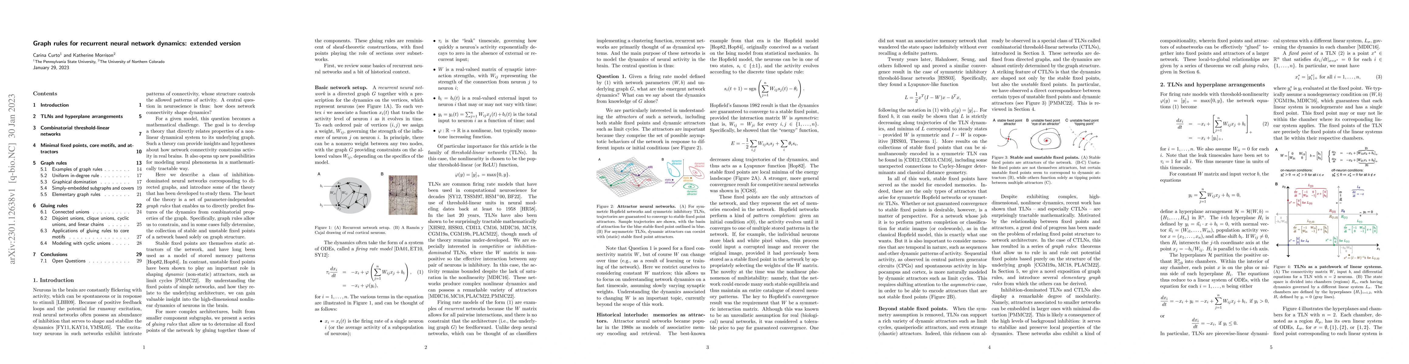 Thumbnail for Graph rules for recurrent neural network dynamics: extended version