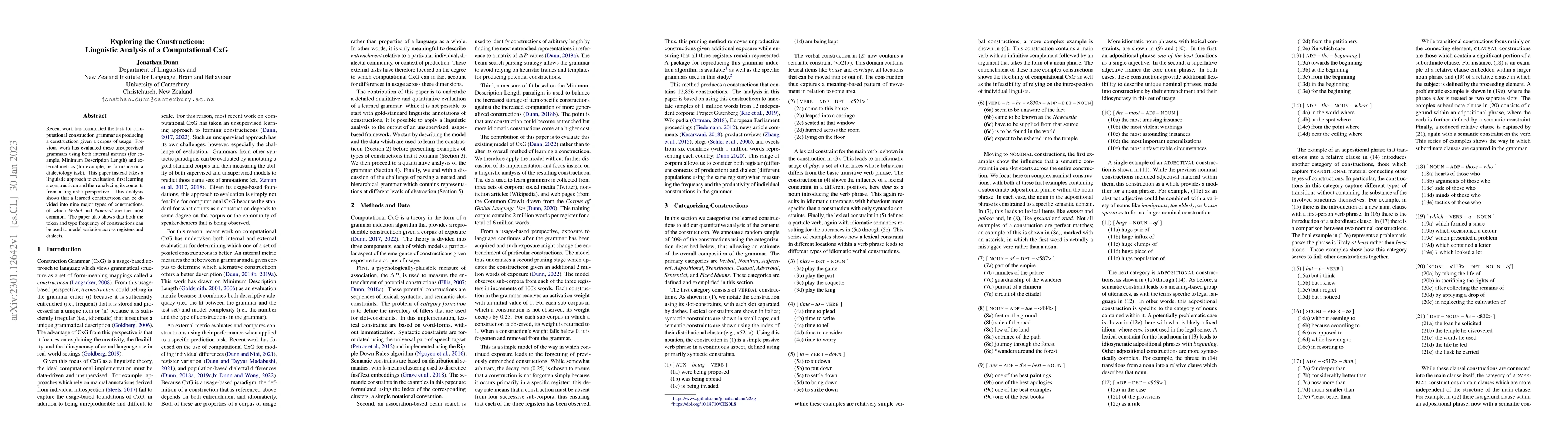 Thumbnail for Exploring the Constructicon: Linguistic Analysis of a Computational CxG