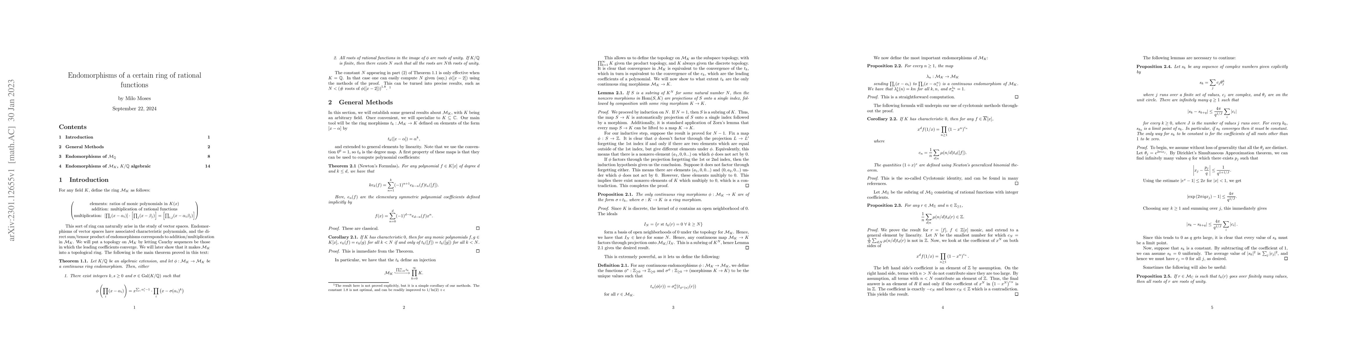 Thumbnail for Endomorphisms of a certain ring of rational functions