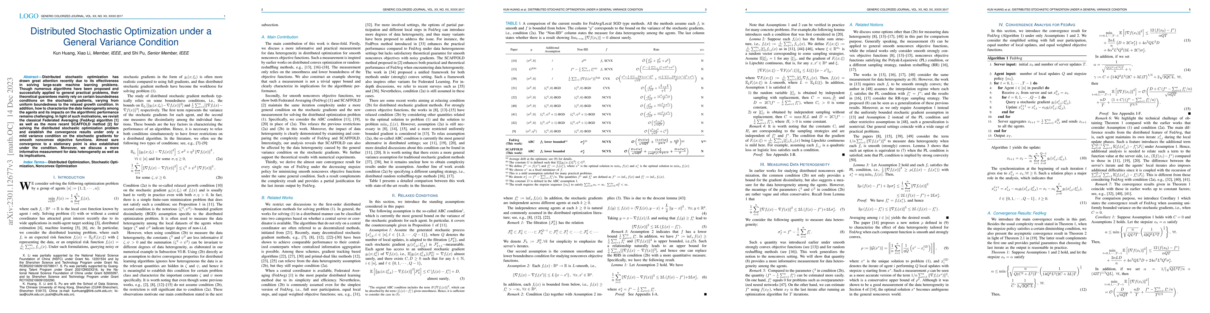 Thumbnail for Distributed Stochastic Optimization under a General Variance Condition