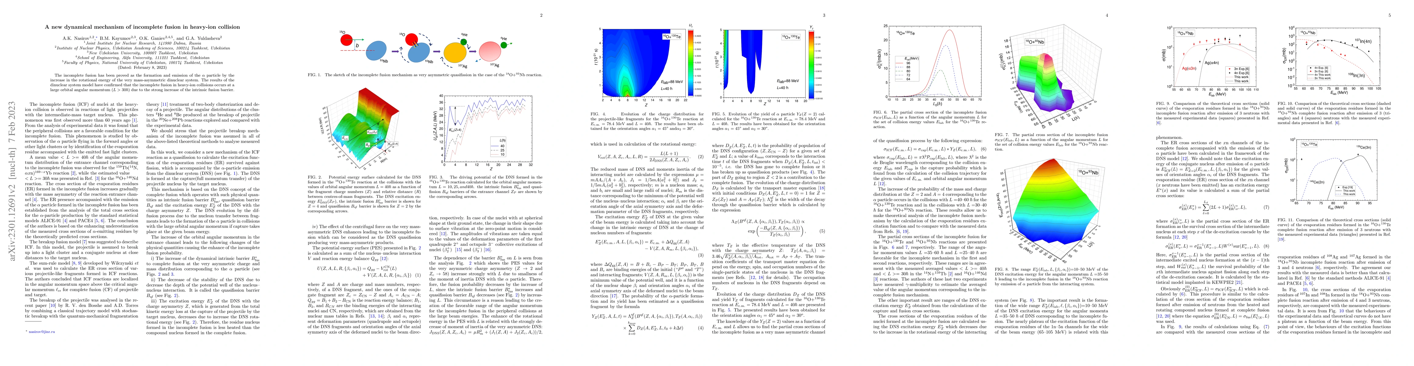 Thumbnail for A new dynamical mechanism of incomplete fusion in heavy-ion collision
