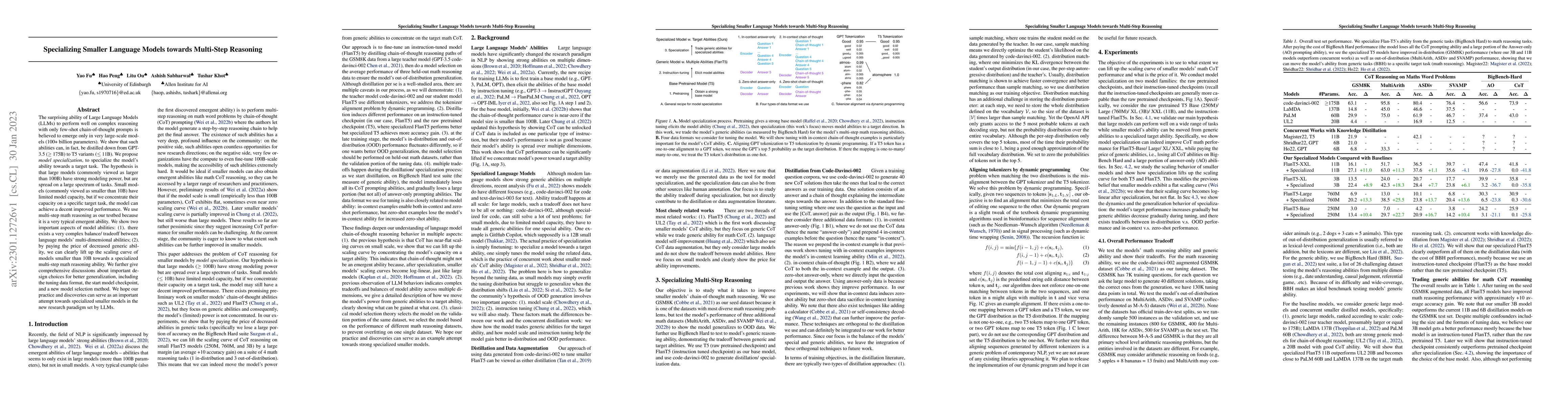 Thumbnail for Specializing Smaller Language Models towards Multi-Step Reasoning