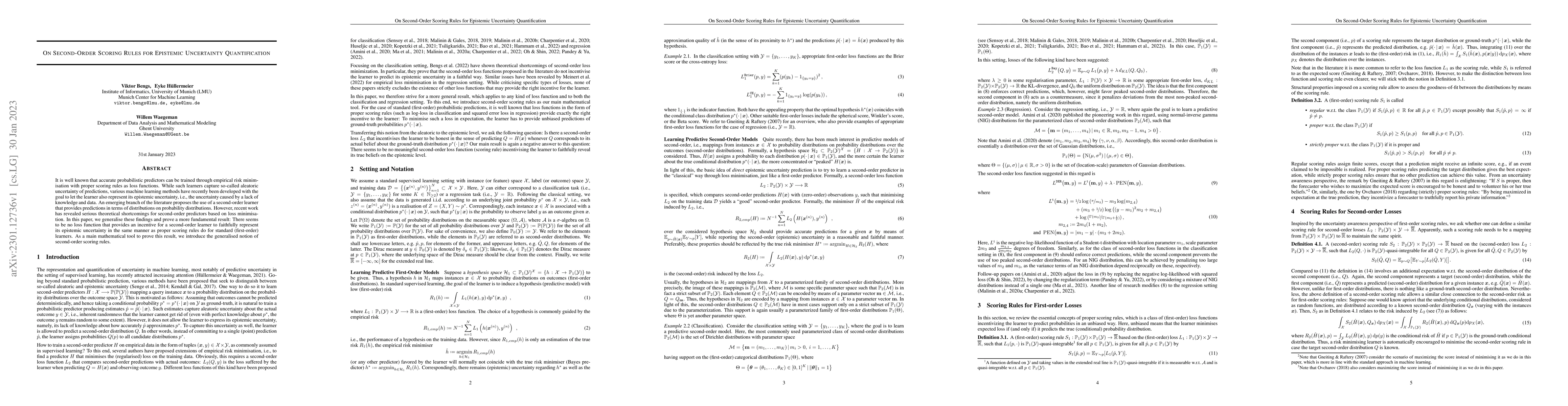 Thumbnail for On Second-Order Scoring Rules for Epistemic Uncertainty Quantification