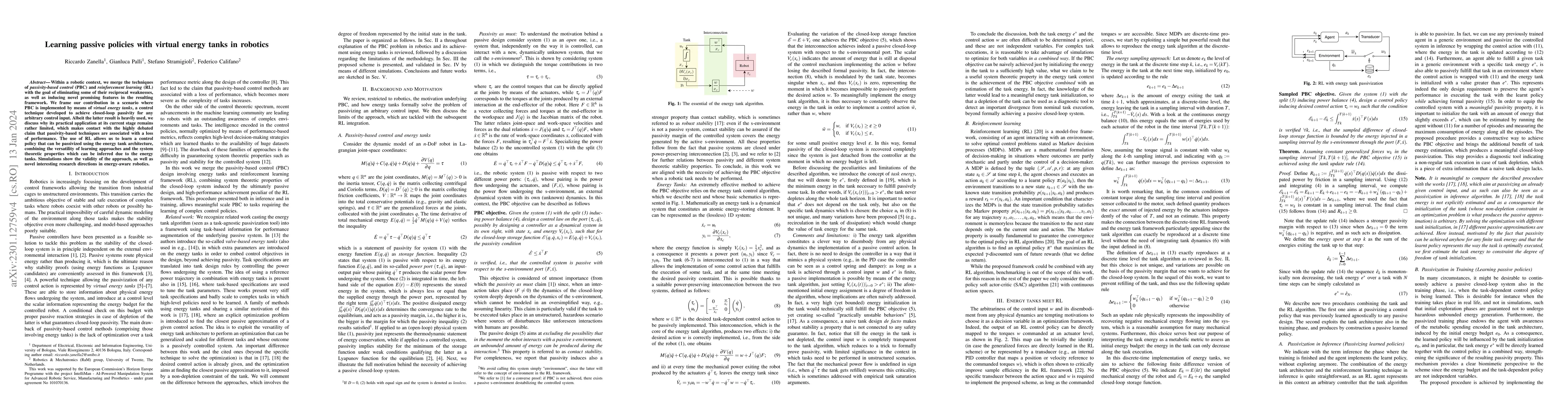 Thumbnail for Learning passive policies with virtual energy tanks in robotics