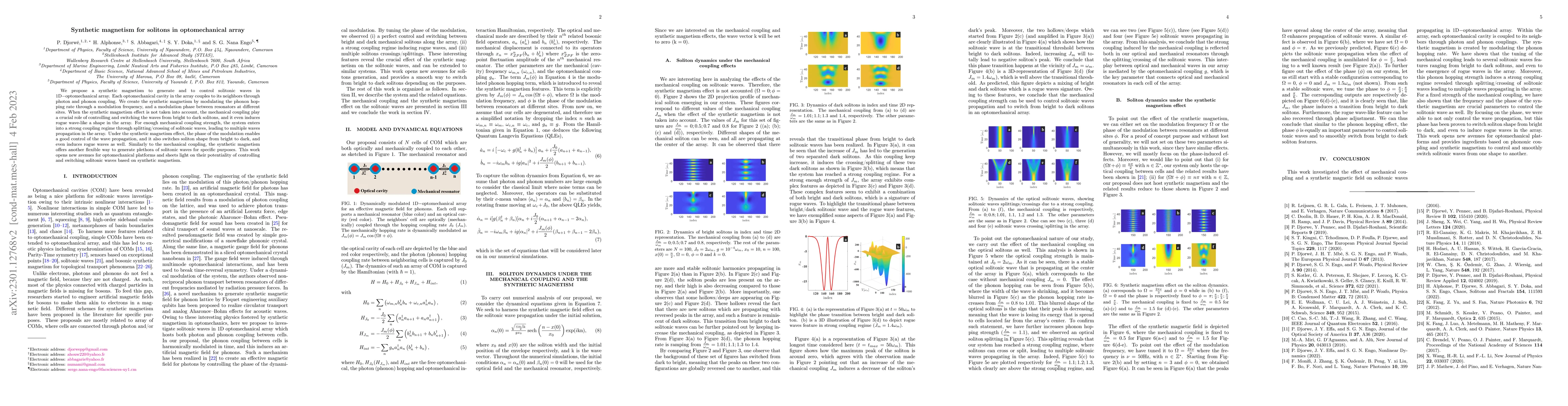 Thumbnail for Synthetic magnetism for solitons in optomechanical array