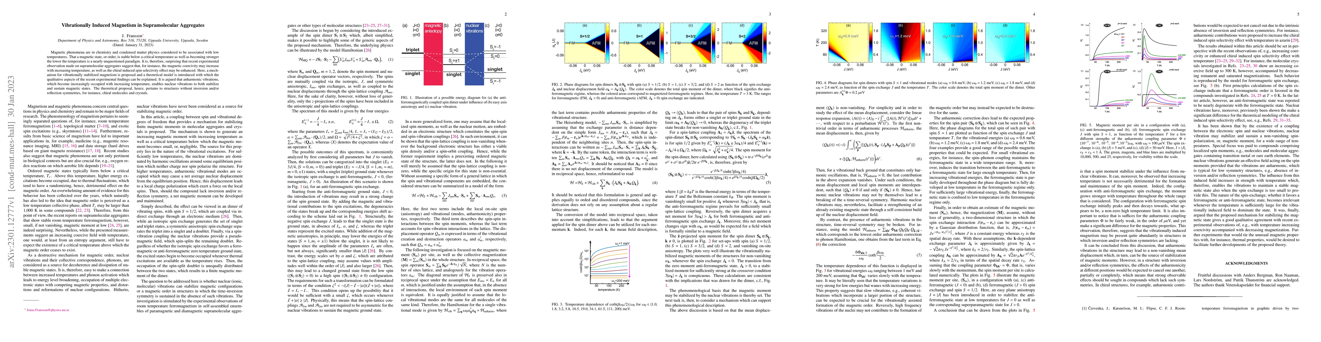 Thumbnail for Vibrationally Induced Magnetism in Supramolecular Aggregates