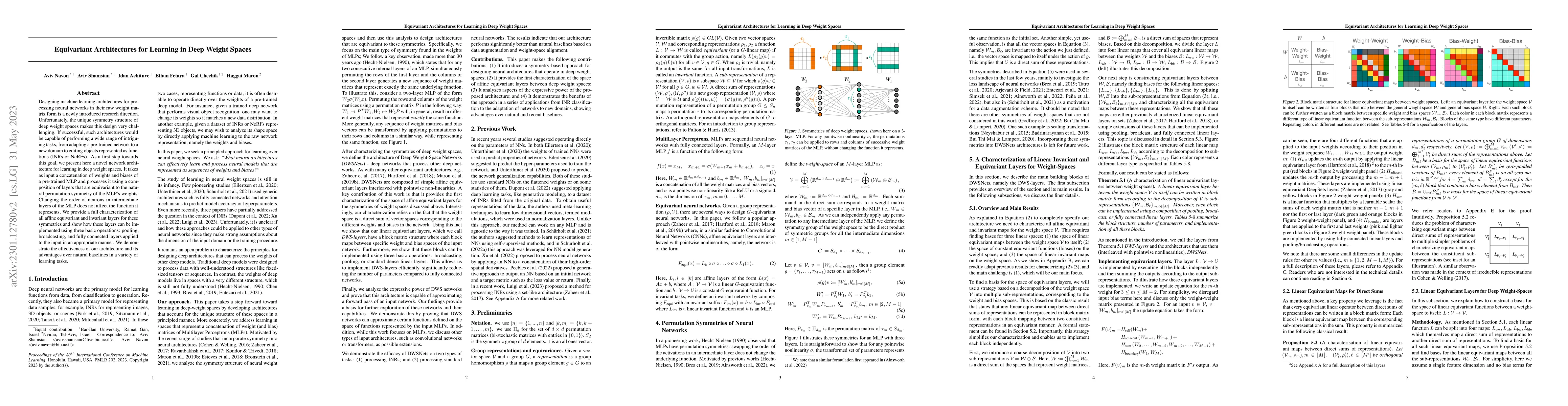 Thumbnail for Equivariant Architectures for Learning in Deep Weight Spaces