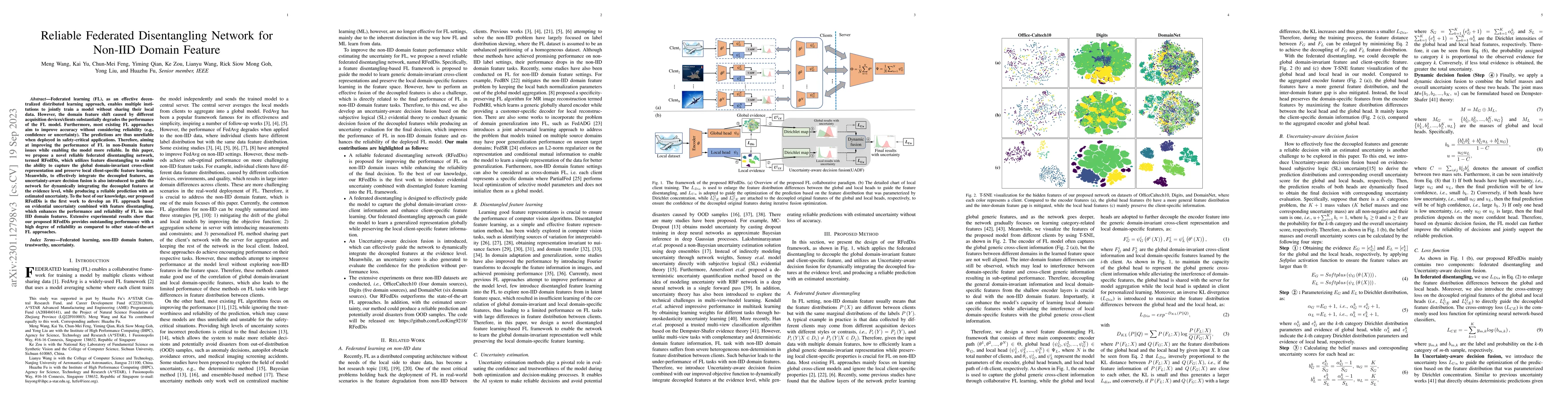 Thumbnail for Reliable Federated Disentangling Network for Non-IID Domain Feature