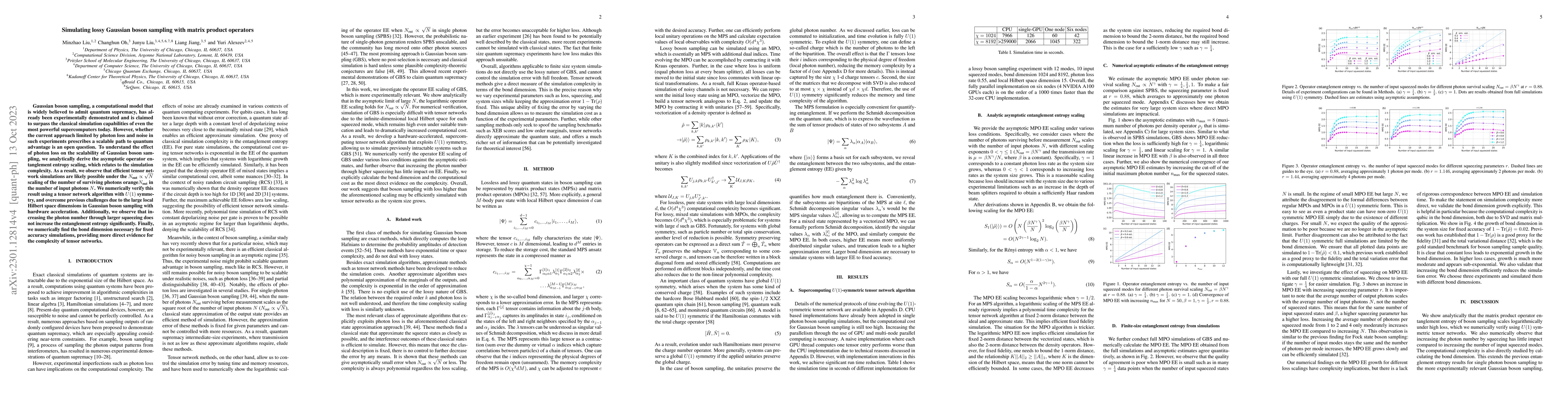 Thumbnail for Simulating lossy Gaussian boson sampling with matrix product operators