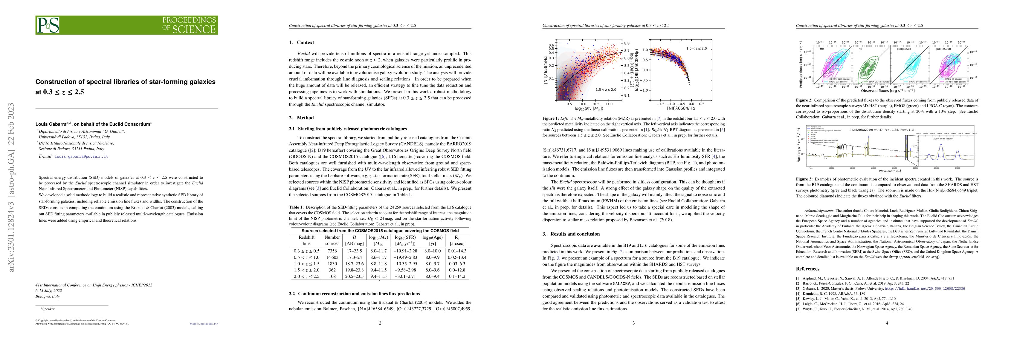 Thumbnail for Construction of spectral libraries of star-forming galaxies at $0.3\leq
  z \leq 2.5$