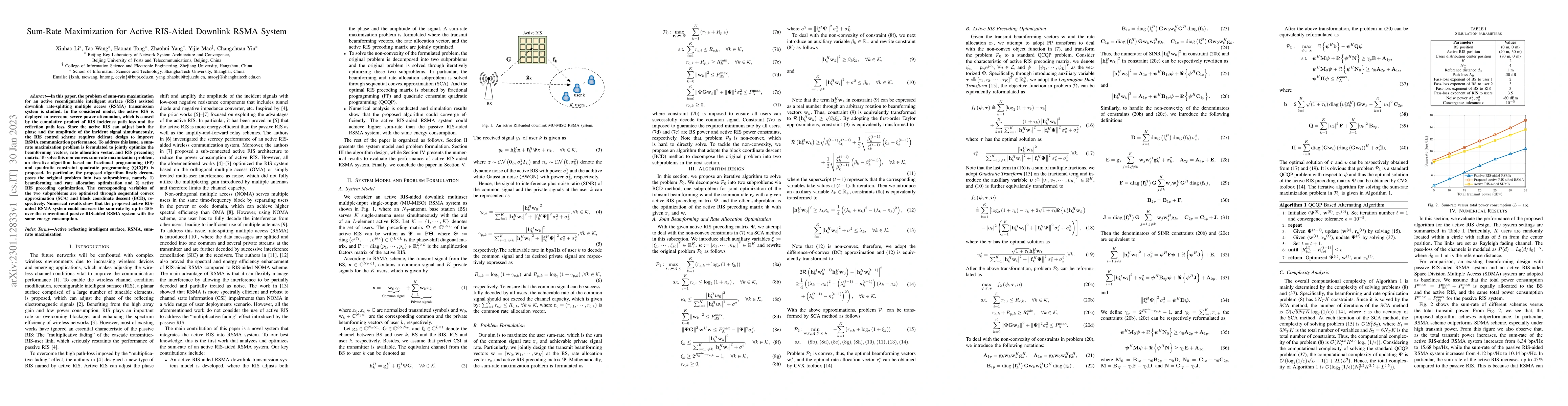 Thumbnail for Sum-Rate Maximization for Active RIS-Aided Downlink RSMA System