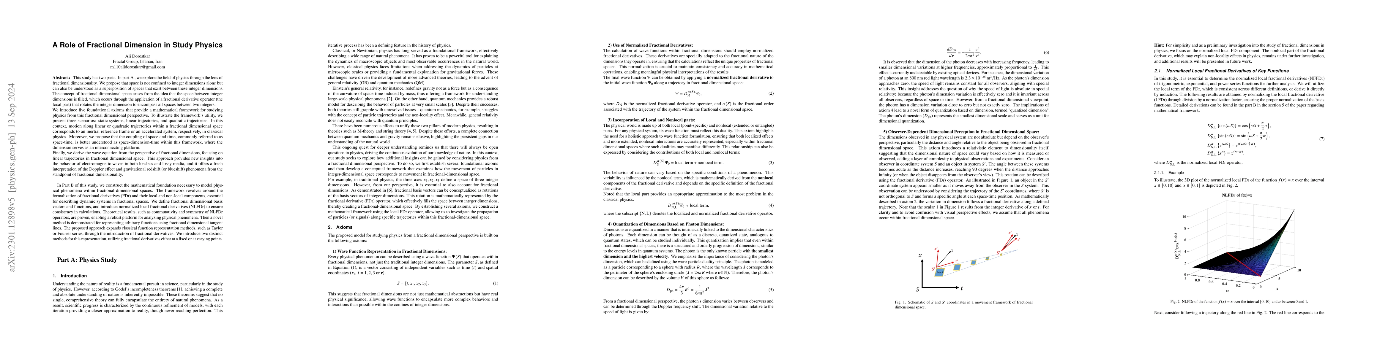 Thumbnail for A Role of Fractional Dimension in Study Physics