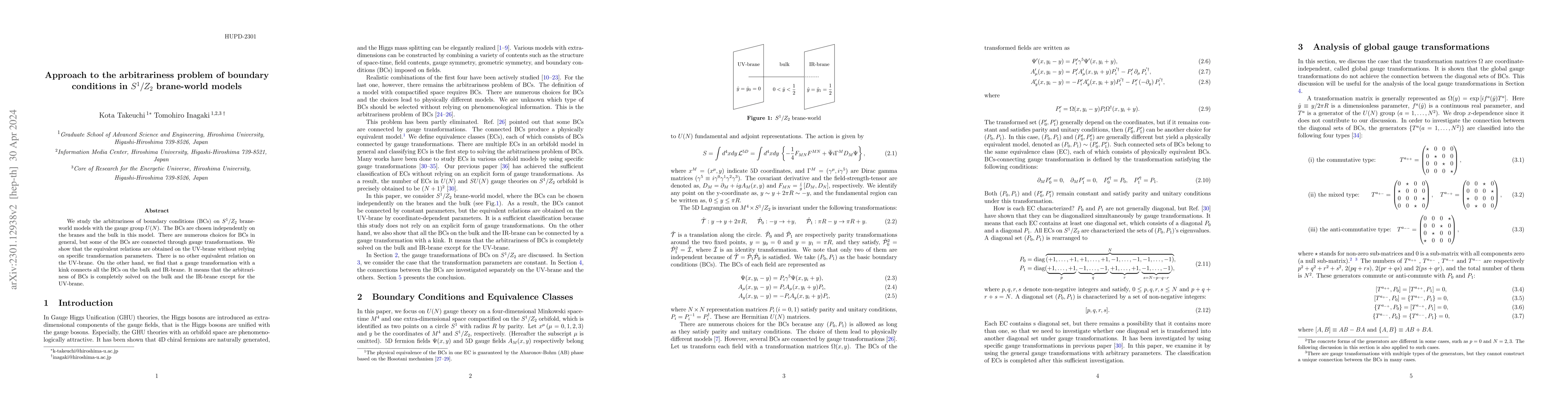 Thumbnail for Approach to the arbitrariness problem of boundary conditions in
  $S^1/Z_2$ brane-world models