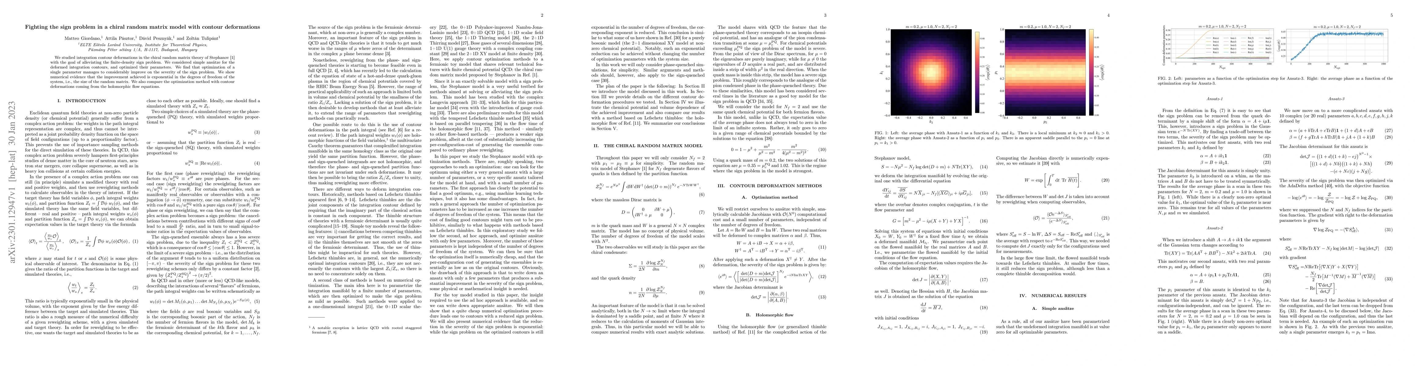 Thumbnail for Fighting the sign problem in a chiral random matrix model with contour
  deformations