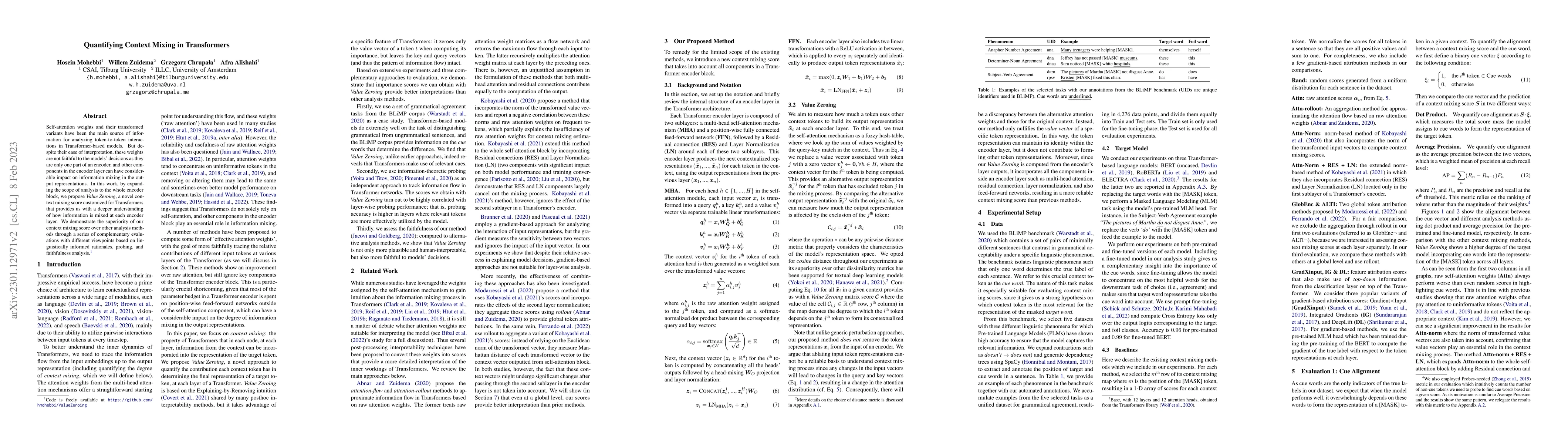 Thumbnail for Quantifying Context Mixing in Transformers