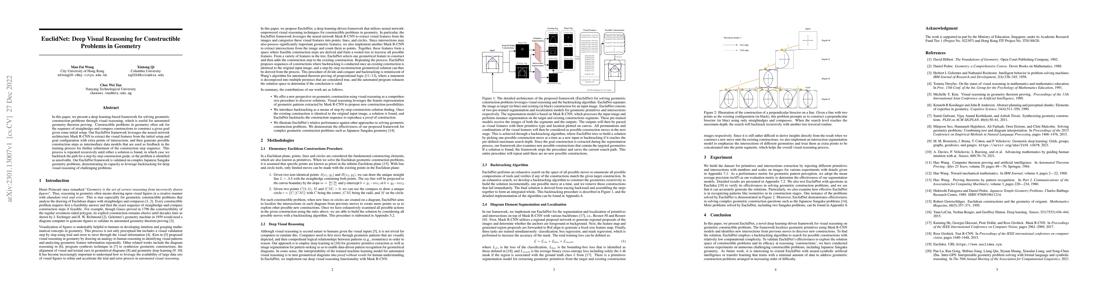 Thumbnail for EuclidNet: Deep Visual Reasoning for Constructible Problems in Geometry