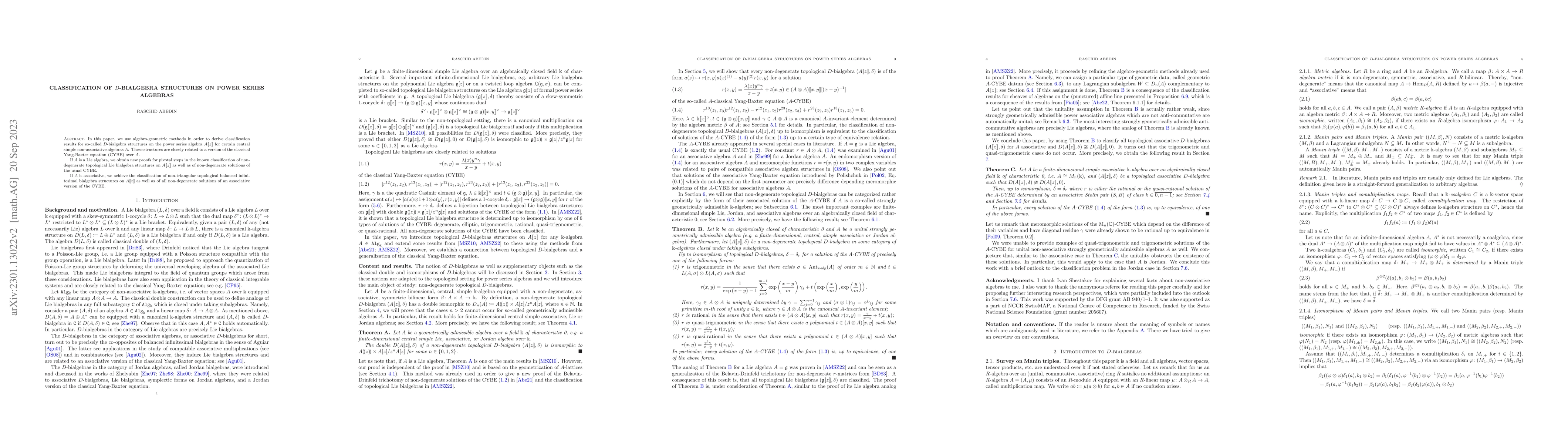 Thumbnail for Classification of $D$-bialgebra structures on power series algebras