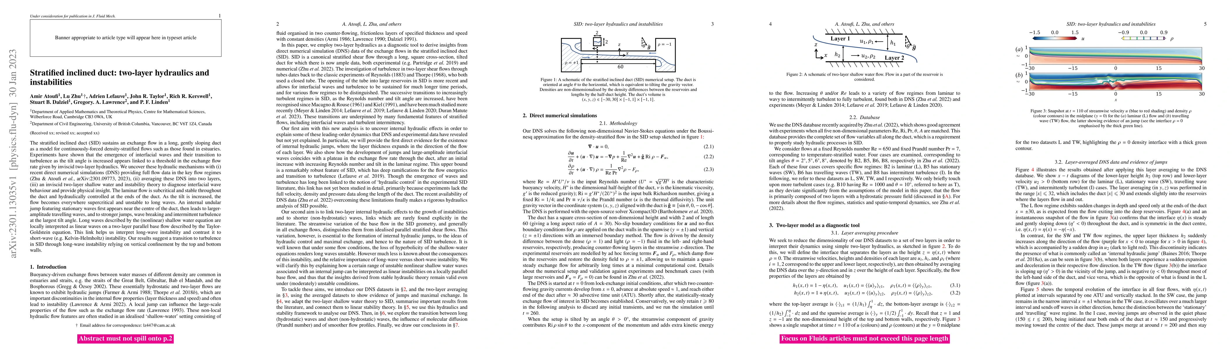 Thumbnail for Stratified inclined duct: two-layer hydraulics and instabilities