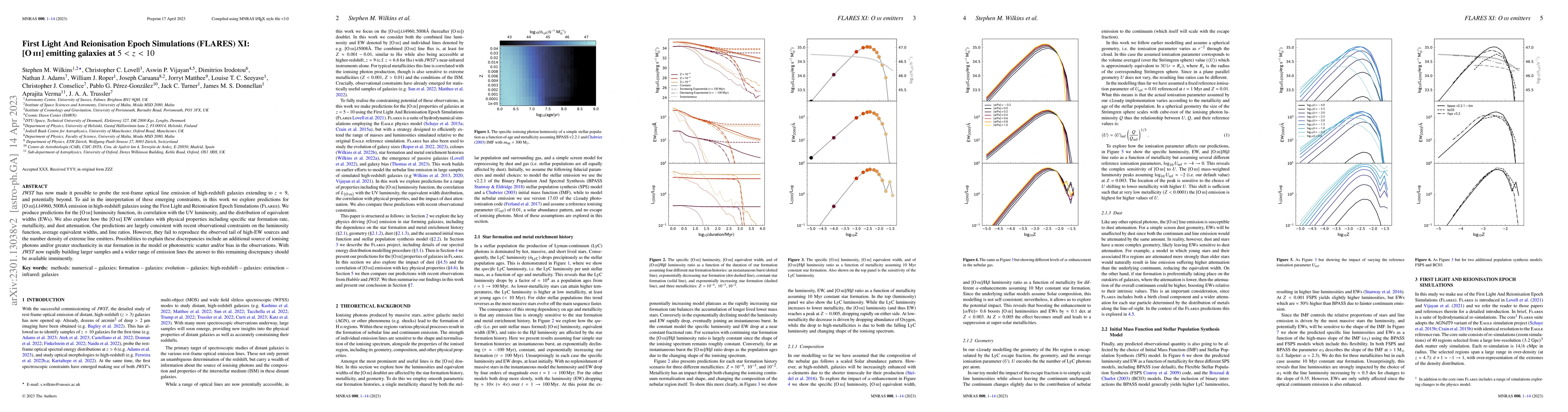 Thumbnail for First Light And Reionisation Epoch Simulations (FLARES) XI: [OIII]
  emitting galaxies at $5<z<10$