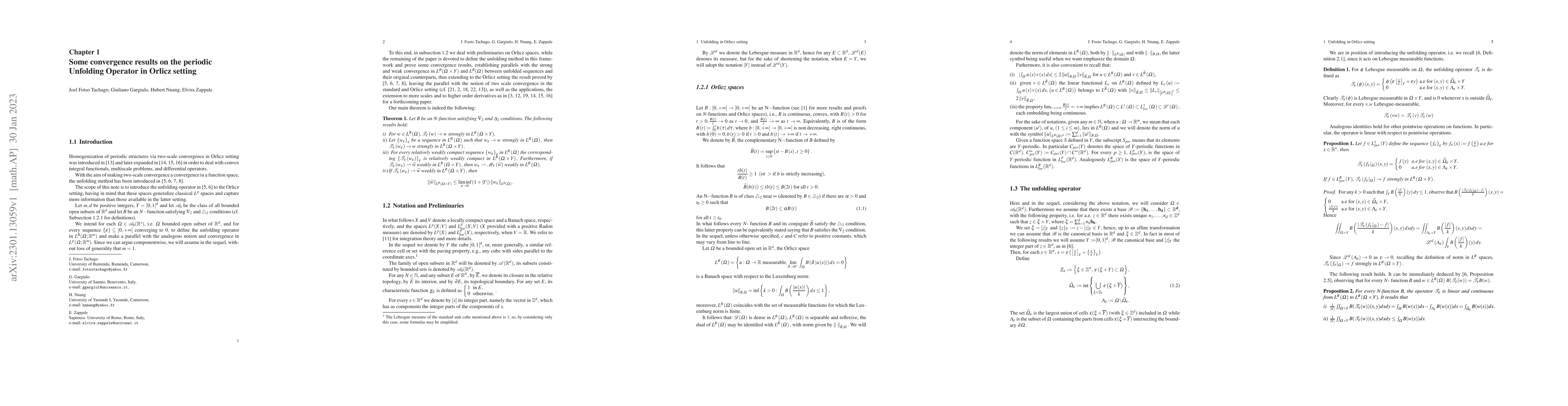 Thumbnail for Some convergence results on the periodic Unfolding Operator in Orlicz
  setting